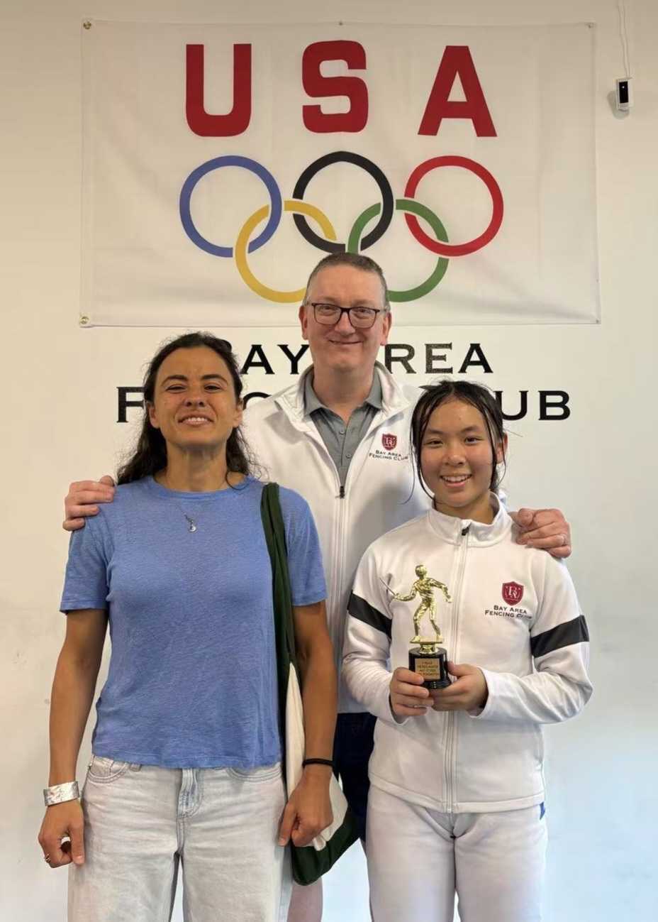 Coach Susanna, Coach Sandro, and Samantha at BAFC