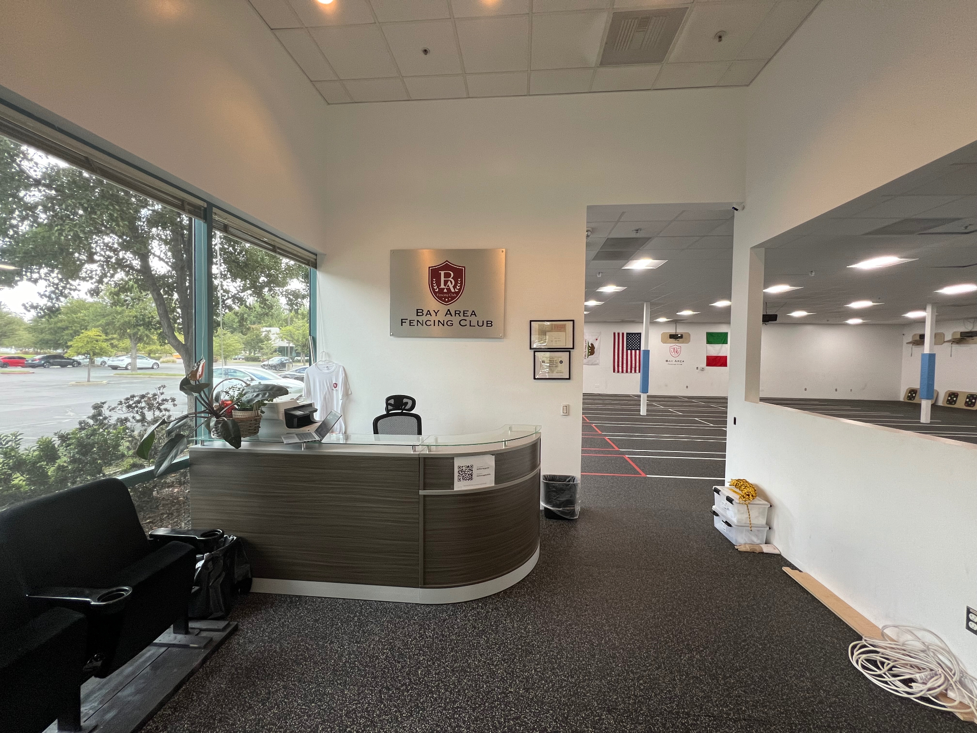 Reception and salle at BAFC Pleasanton
