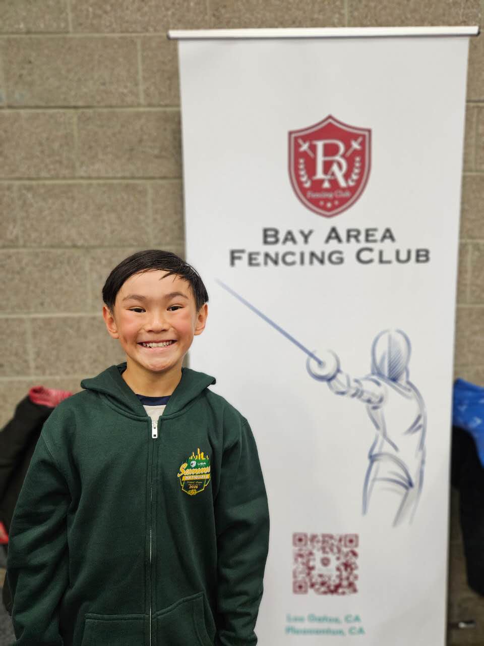Young BAFC fencer at Summer Nationals