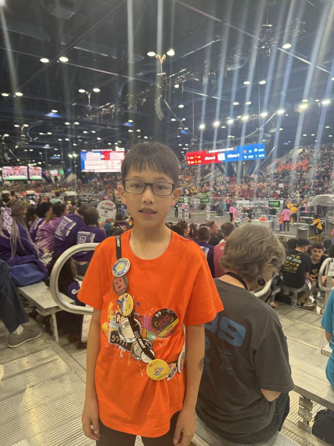 Darren at the FIRST LEGO League (FLL) World Championship in Houston