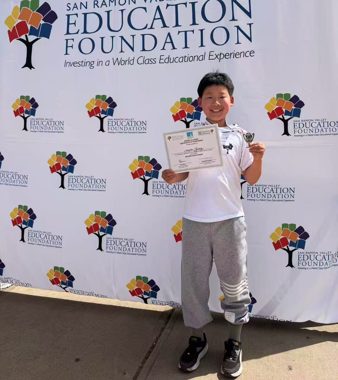BAFC fencer Jaron— Second Place, Science Alliance (San Ramon Valley Education Foundation)