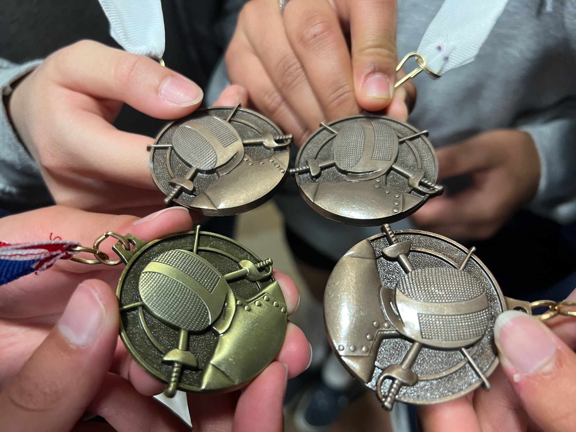 Tournament medals held by BAFC fencers
