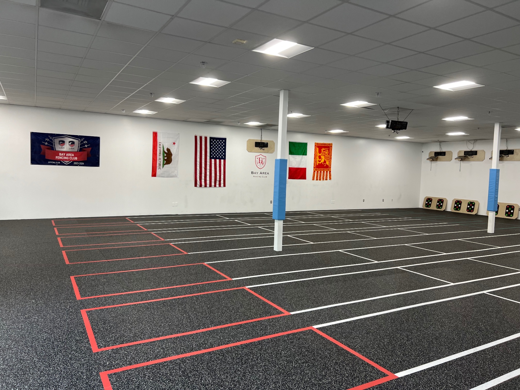 Fencing strips and BAFC flags
