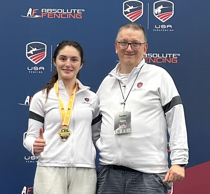 BAFC bronze medalist Nora with Maestro Sandro
