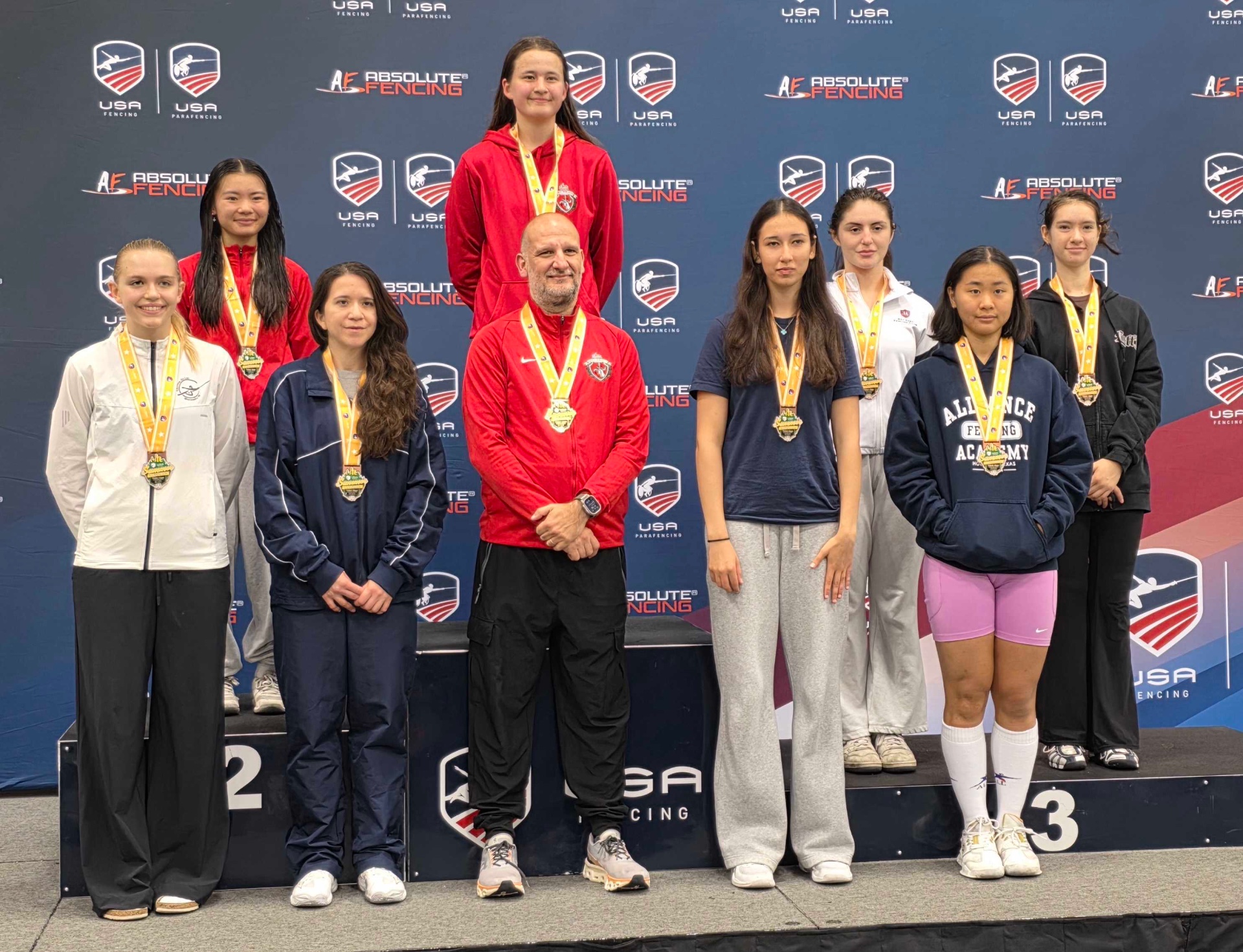 BAFC fencer Nora on the National podium